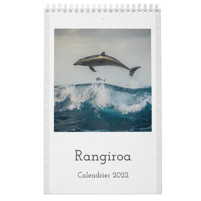 Calendario Calendar 2022 RANGIROA  (Tapa)