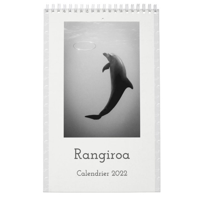 Calendario Calendar 2022 RANGIROA BW (Tapa)