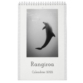 Calendario Calendar 2022 RANGIROA BW