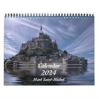 Calendario Calendar 2024 Mont Saint-Michel