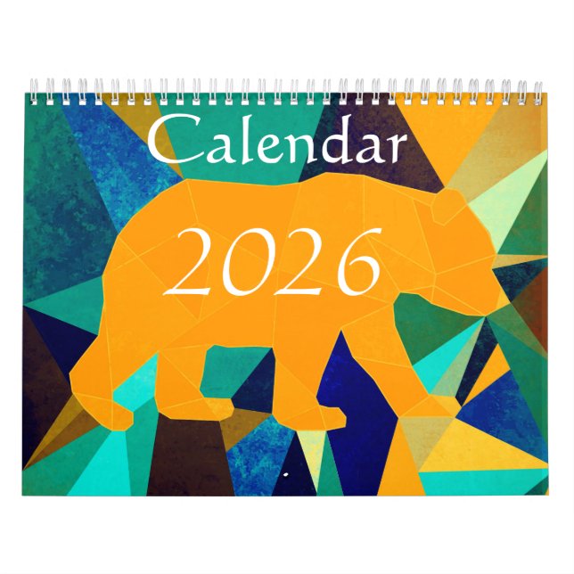 Calendario Calendar 2026 - Animals (Tapa)