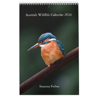 Calendario Calendar 2026 Scottish Wildlife 