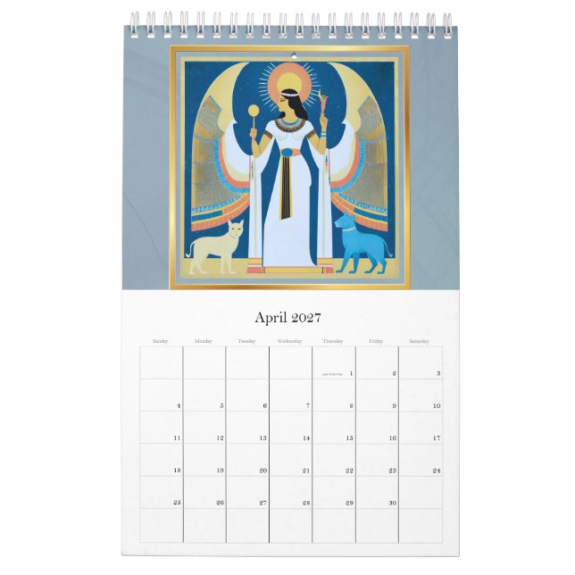 Calendario Calendar angel Egypt (Apr 2027)