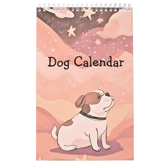 Calendario Calendar cute bulldog (Tapa)