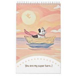 Calendario Calendar cute bulldog