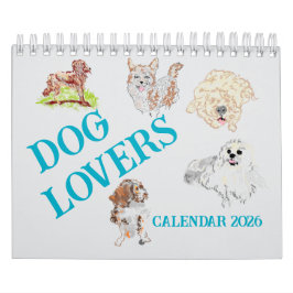 Calendario Calendar Dog Lovers 2026