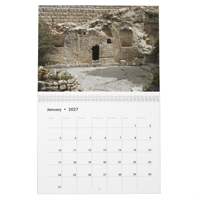 Calendario calendar Israel (Jan 2027)