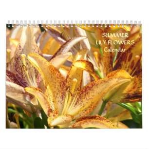 Calendario CALENDAR LILIES Calendar LILY Flowers Summer