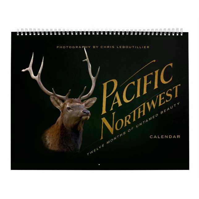 Calendario Calendar Pacific Northwest Wildlife (c)2026 (Tapa)