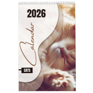 Calendario Calendar with cute cats