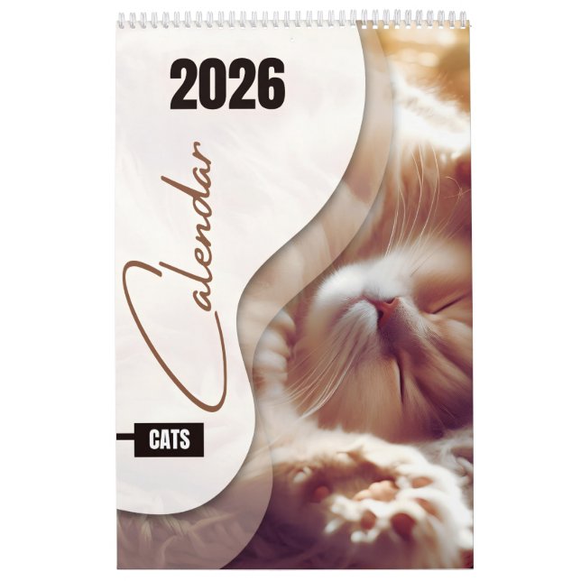 Calendario Calendar with cute cats (Tapa)