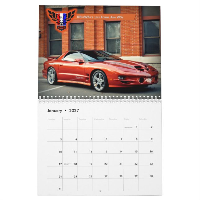 Calendario ¡Calendario 2015 de Michigan FBody! (Jan 2027)