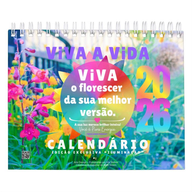 Calendario Calendário 2026 :: Viva a Vida Edição ILUMINAÇÃO (Tapa)