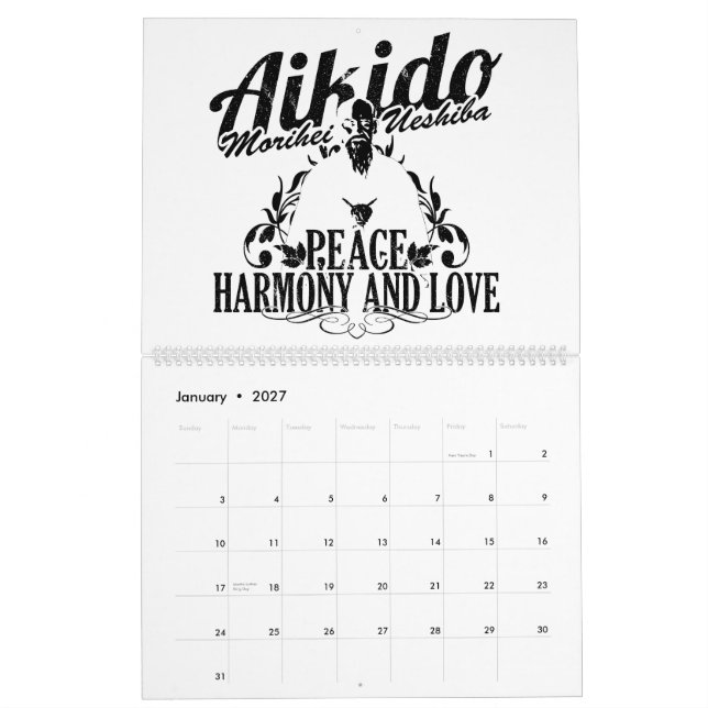 Calendario Calendário Aikido (Jan 2027)