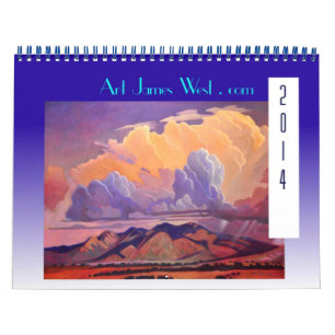 Calendario ¡Calendario Art West 2014! Nubes y carreteras fant