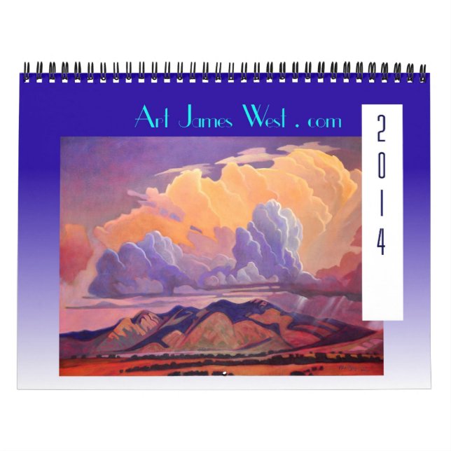 Calendario ¡Calendario Art West 2014! Nubes y carreteras fant (Tapa)