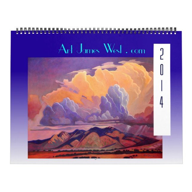 Calendario ¡Calendario Art West 2014! Nubes y carreteras fant (Tapa)