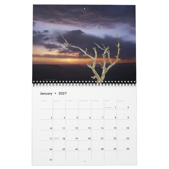 Calendario - calendario de 2011 parques nacionales (Jan 2027)