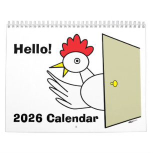 Calendario ¡Calendario de dibujos animados descarados 2026! C
