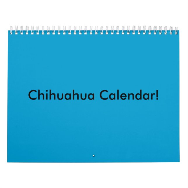 Calendario ¡Calendario de la chihuahua! (Tapa)