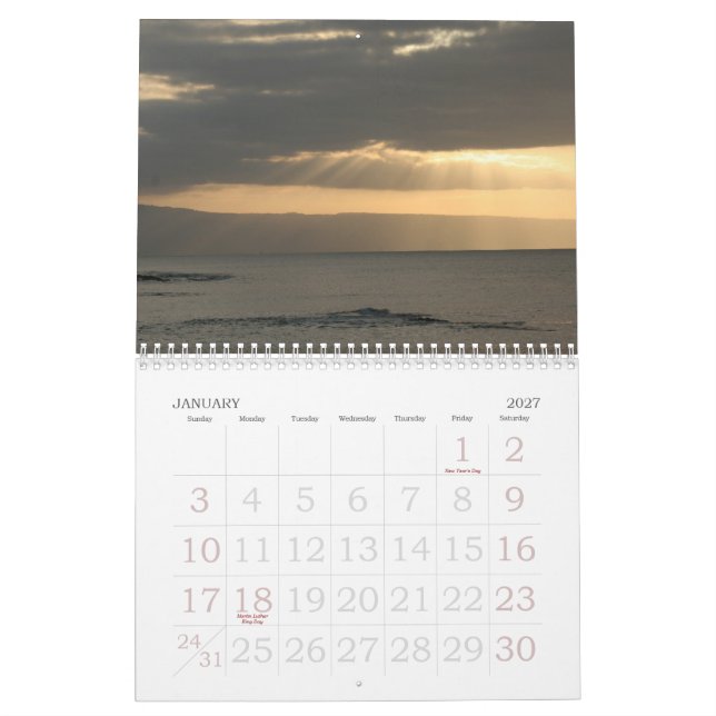 Calendario ¡Calendario de Maui!! (Jan 2027)