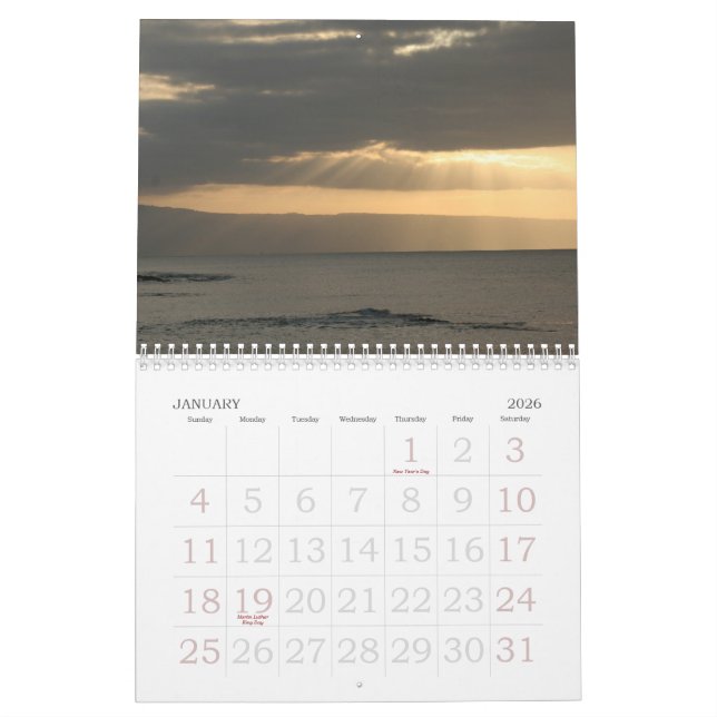Calendario ¡Calendario de Maui!! (Jan 2026)