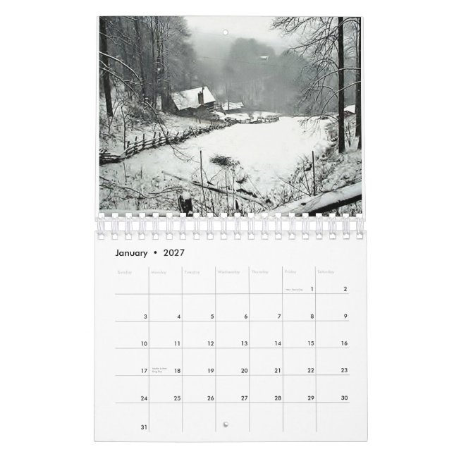 Calendario Calendario-Escenas de doce meses - (Jan 2027)