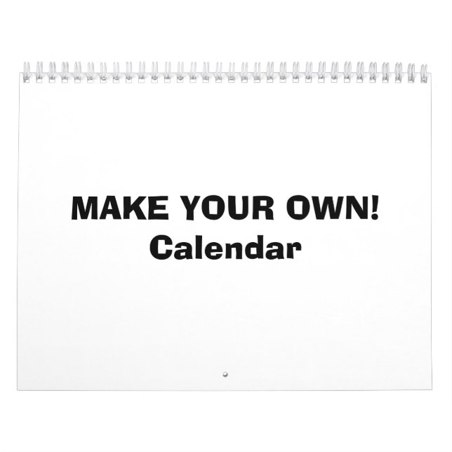 CALENDARIO ¡CALENDARIO - HAGA SUS LOS PROPIOS! (Tapa)
