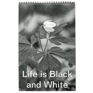 Calendario Calendario: la vida es en blanco y negro
