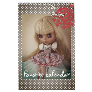 Calendario Calendario, muñeca, para chica, bebé, diversión, j