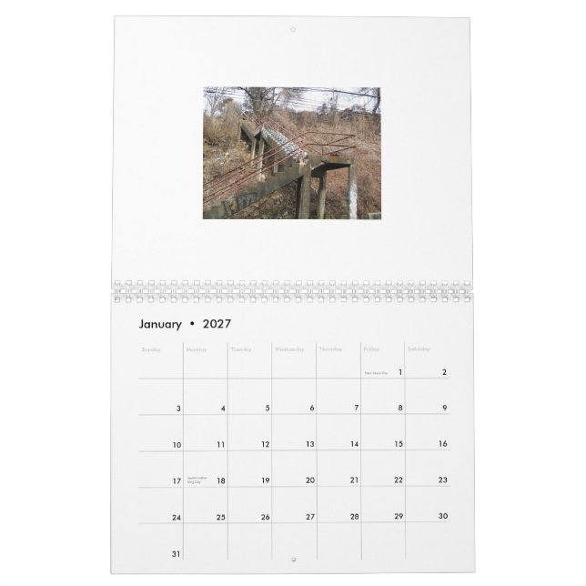 Calendario Calendario: Pasos de Pittsburgh (Jan 2027)