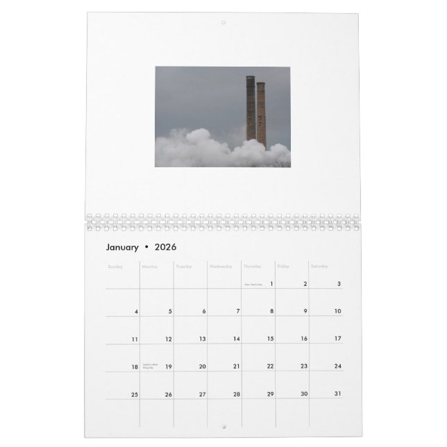 Calendario Calendario: Pittsburgh industrial (Jan 2026)