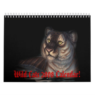 Calendario ¡Calendario salvaje de los gatos 2008!