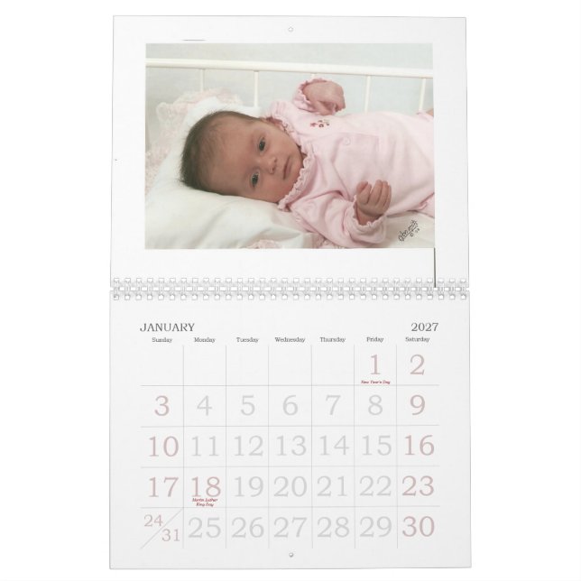Calendario calender1 (Jan 2027)