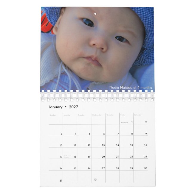 Calendario Calender 2007 (Jan 2027)