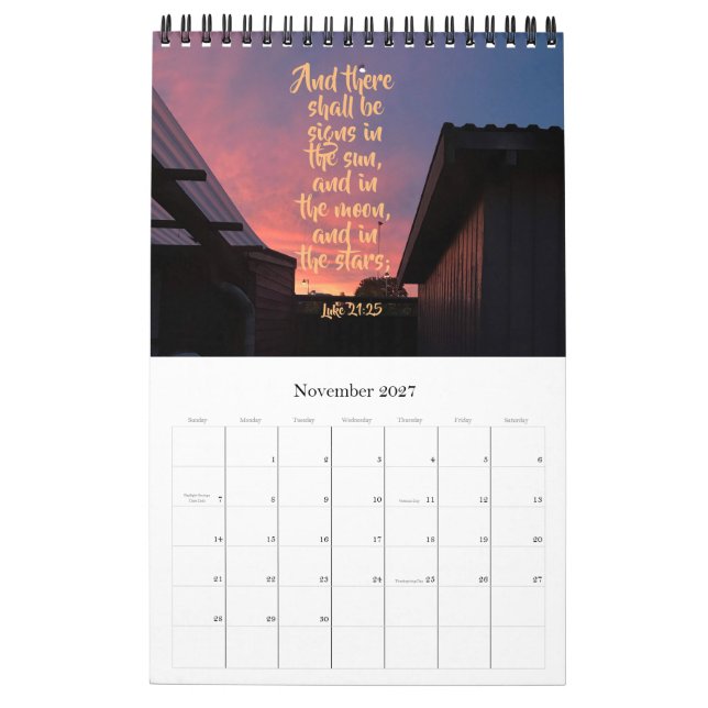 Calendario Calender 2020 (Nov 2027)