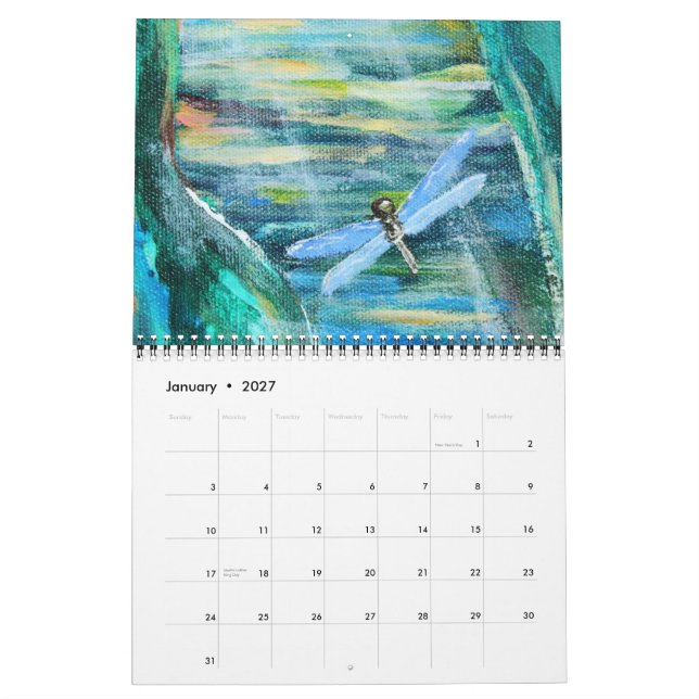 Calendario Calender de bosque de vida (Jan 2027)