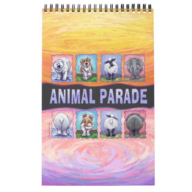 Calendario Calender de desfile animal (Tapa)
