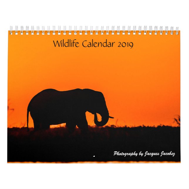 Calendario Calender de vida silvestre de personalización (Tapa)