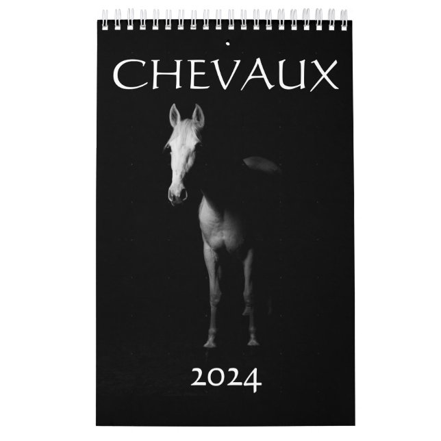 Calendario Calendrier 2024 chevaux France (Tapa)