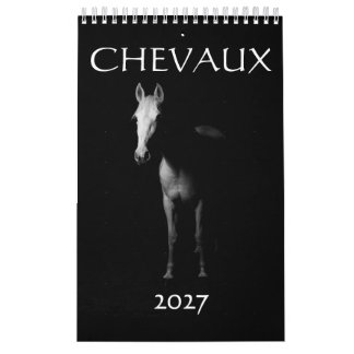 Calendario Calendrier 2027 chevaux France