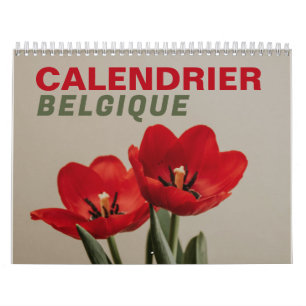 Calendario Calendrier Belgique en Français Bélgica 2026