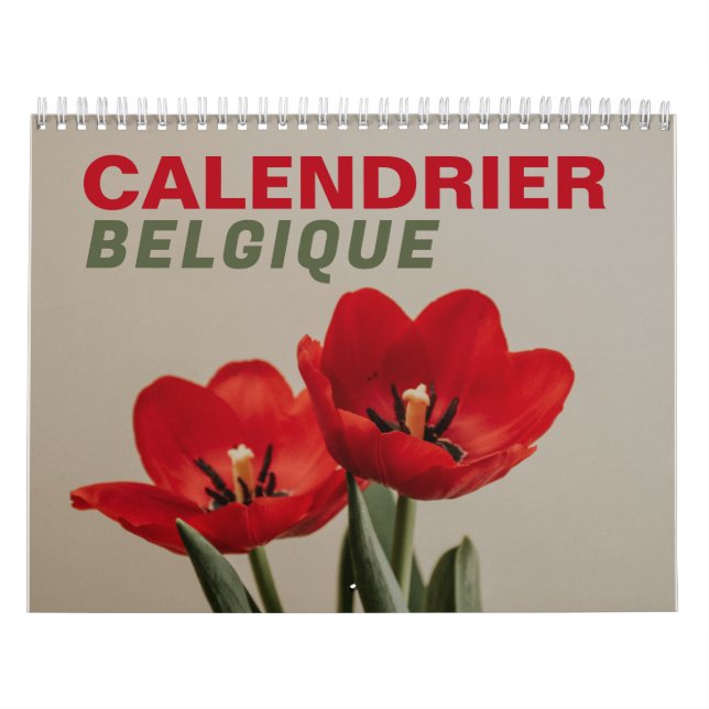 Calendario Calendrier Belgique en Français | Bélgica 2026 (Tapa)