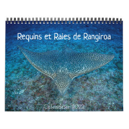 Calendario Calendrier des Requins et des Raies カレンダー