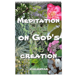 Calendario Calendrier Dieu méditation jardin : mots & notes