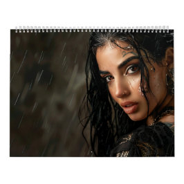 Calendario Calendrier Femme Pluie