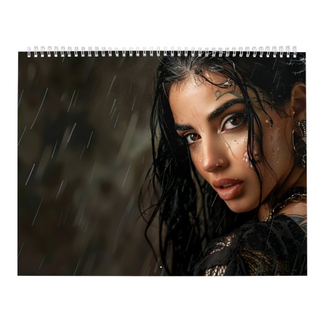 Calendario Calendrier Femme Pluie (Tapa)