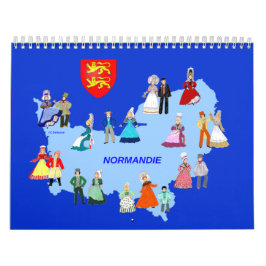 Calendario Calendrier, folklore de Normandie, France