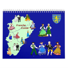 Calendario Calendrier Franche-Comté, France