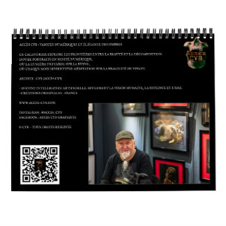 Calendario Calendrier mural d’art obscur – Format vertical